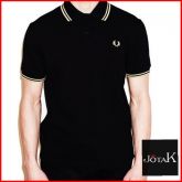 POLO FRED PERRY BLACK/YELOW