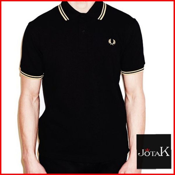 POLO FRED PERRY BLACK/YELOW