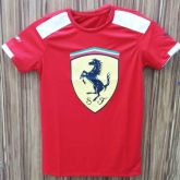 CAMISETA FERRARI SILK LOGO FRENTE